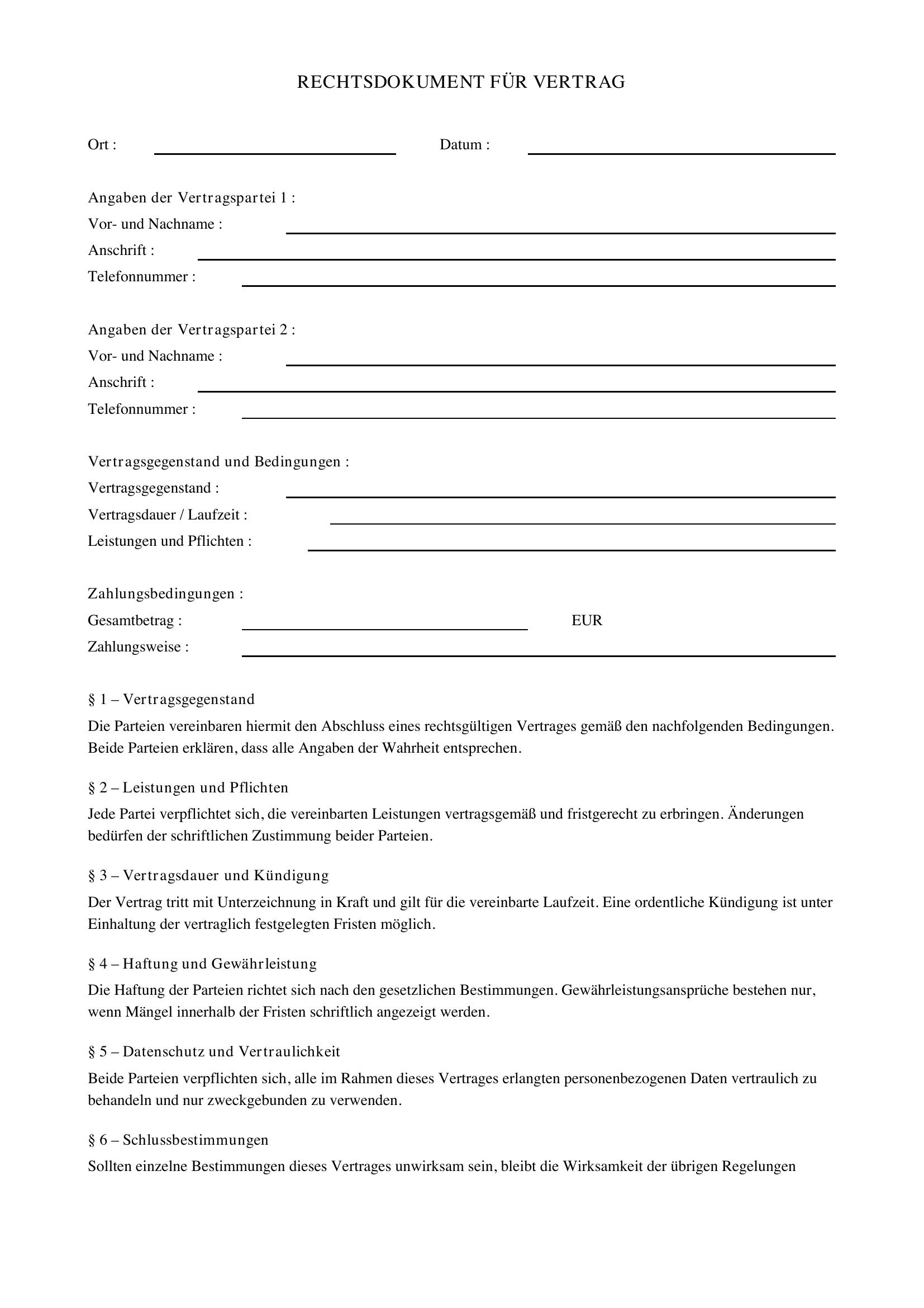 Rechtsdokument