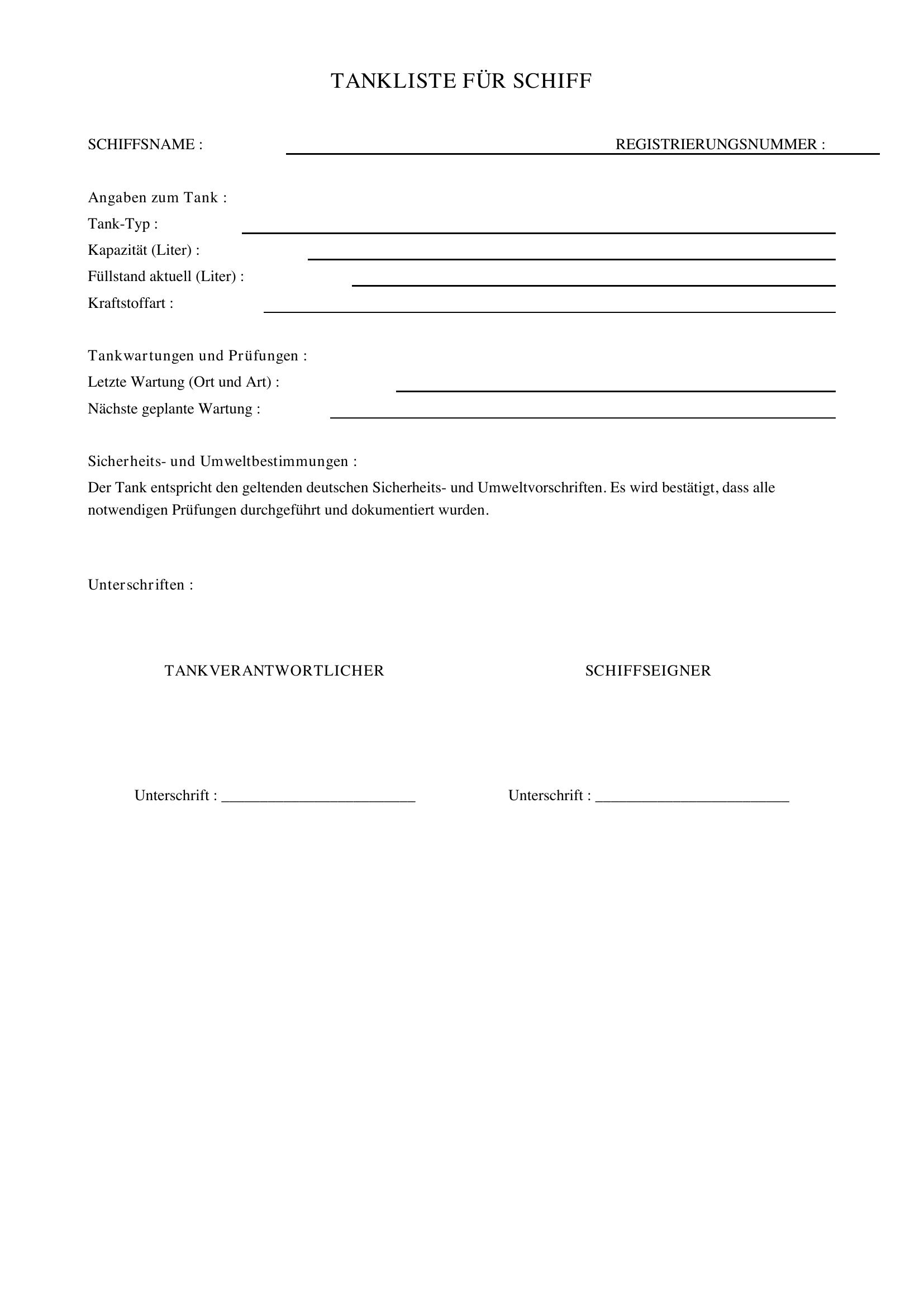 Tankliste